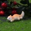 Resin Micro Landscape Squirrel Animal Decor For Terrarium Aquarium And Gift
