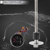 1set Fuel Sending Unit and Gauge Kit 11.81" Length Boat Fuel Sending Unit Marine Fuel Sender Unit Black Silver Tone Metal 0-190 Ohm