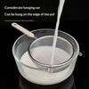 Durable 304 Stainless Steel Residue Filter With Plastic Handle Fine Mesh Strainer Flour Sieve Oil Skimmer Spoon Kitchen Utensils