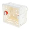 Dustproof PVC Wall Switch Socket Box Type 86 Mounting Back Box Wall Switch Socket-Plug Single Switch White Bottom Box