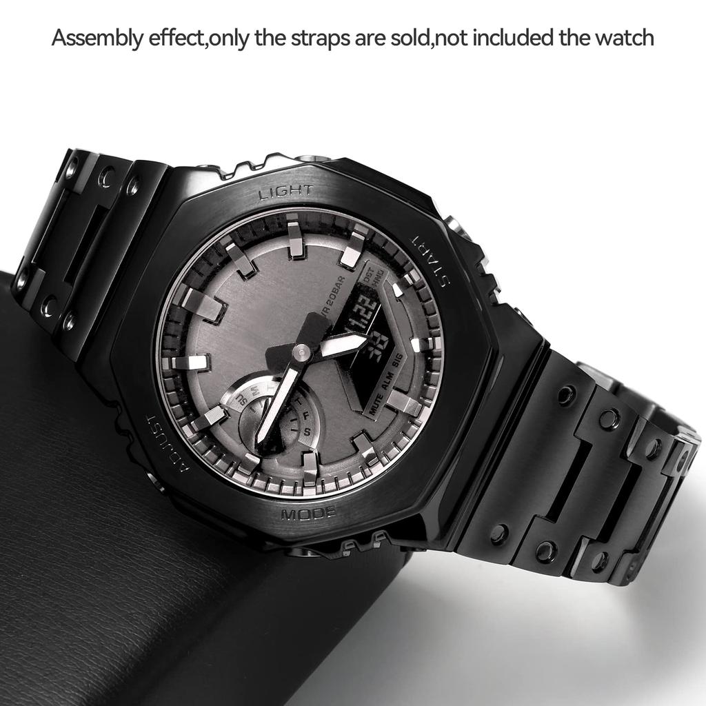 Improved Quick Release Metal Steel 316 Stainless Steel Custom Watch Watch Watch Compatible with Casio and GM2100 and Band, Band, Strap, Accessory,