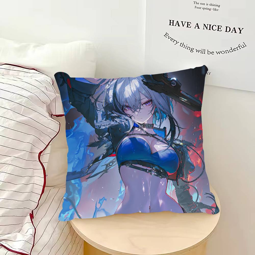 Hot Girl Galbrena Wuthering Waves Pillow Case Cushion Cover Decor Home Throw Pillow Covers For Couch Camping Cover Decorations