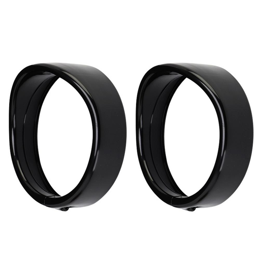 Motorcycle Headlight Assembly Black/Silver Color Headlight Lamp Trim Rings Cover 4.5/7Inch Headlight Trim Rings