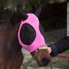 Anti Fly Stretchy Knitted Mesh Mask Breathable Ear Masks Protector Ear Protection Horse Flying Mask Anti-Worms for Horse Riding