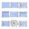 Double-Sided Magnetic Music Staff Whiteboard High Low Notes Teaching Aid Mini Dry Erase Board Students Teachers Music Classroom Supplies