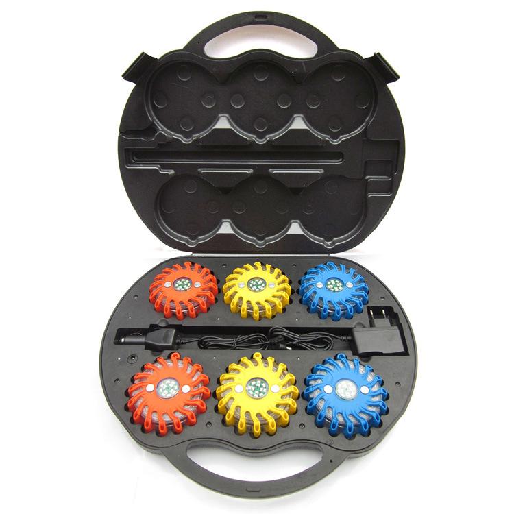 Multicolor LED Traffic Safety Barrier Light Set