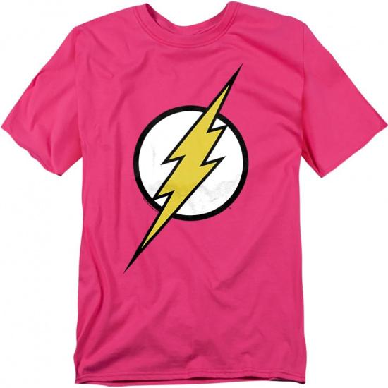 Popfunk The Flash Lightning Bolt Logo T Shirt Red