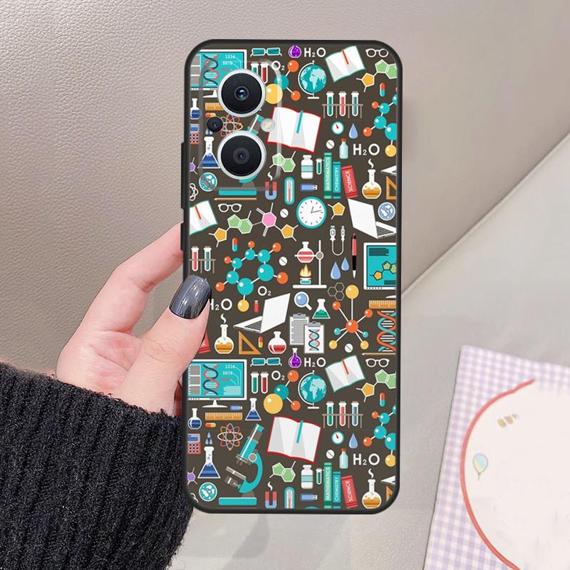Science Chemistry Caffeine Funda For OPPO Reno 10 11 12 13 14 Pro 8 7 Lite 11F 12F 13F 14F OPPO Find X8 X5 X6 X9 Pro Case