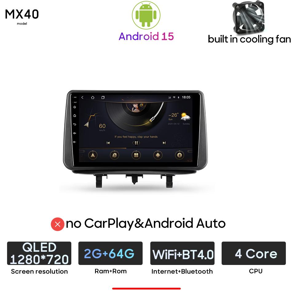 Android pour Opel Meriva B 2009 - 2014 lecteur multimédia de voiture Carplay unité principale automatique Radio vidéo stéréo Navigation GPS 2din