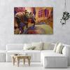 Canvas Print, Golden Elephant On an Abstract Background