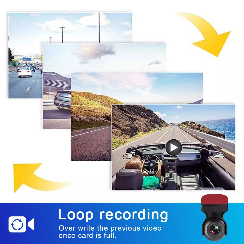 Car DVR 1080P HD Driving Video Recorder Built-in WiFi Car Camera Night Vision for Cars