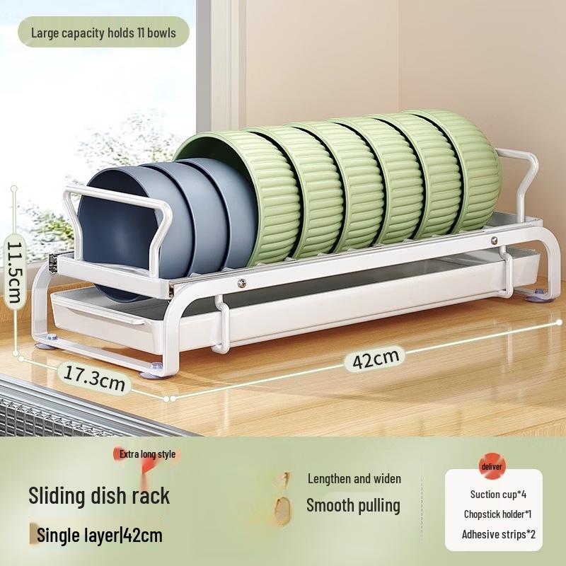 Handun Pull-Out Kitchen Dish Rack