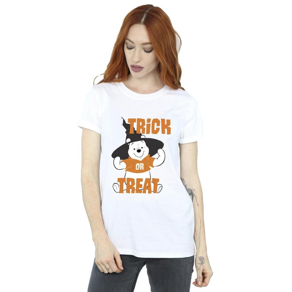 Disney Womens/Ladies Winnie The Pooh Trick Or Treat Cotton Boyfriend T-Shirt