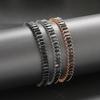 Black Iced Out Crystal Tennis Bracelets For Men Women Rectangle Zirconia Adjustable Chain on Hand Hip Hop Hippie Jewelry DZH051