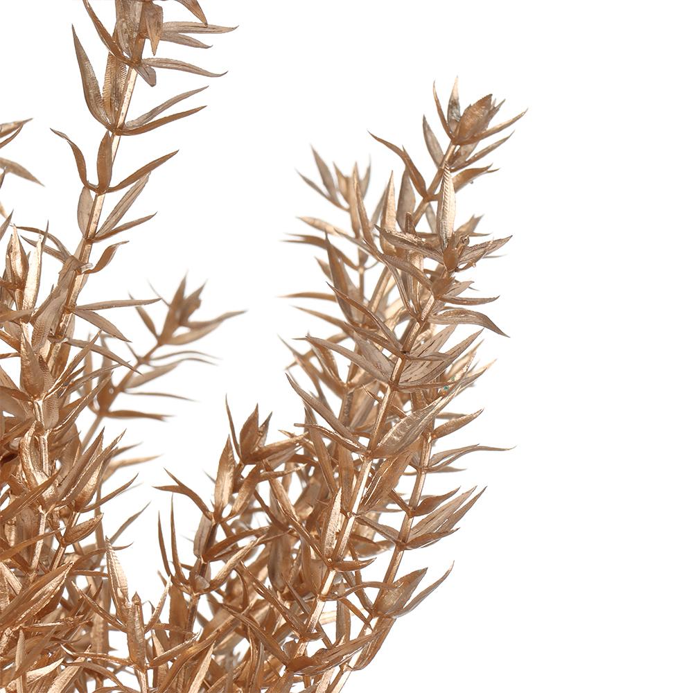 Gift Box Adornment Christmas Artificial Flower Artificial Plant Simulation Leaf Gold Silver