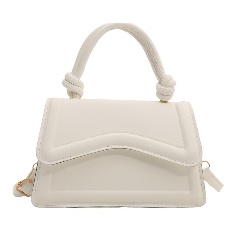 Spring 2025 new fashionable and simple popular simple shoulder portable oblique span women's bag foreign style solid color small square bag