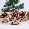 Christmas Wooden Candles 3D Festive Atmosphere Decoration