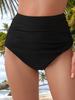 Women's High Waist Tummy Control Ruched Bikini Briefs