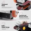 Stand Belt Sander, 350W Stationary Grinder Adjustable Angle Micro Electric Belt Sander with 10-piece sanding belts