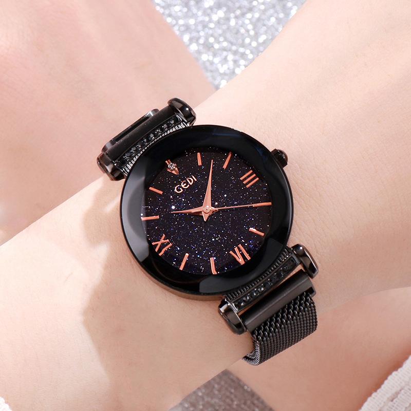 Same Ladies Watch Fashion Starry Sky Tape Girls Watch Sports Waterproof Lazy Watch