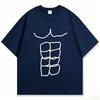 Funny Fitness Abs Printed T Shirts Graphic T Shirts High Quality Unisexs And Unisexs Short Sleeved T Shirts Unisexs Sportswear Tops