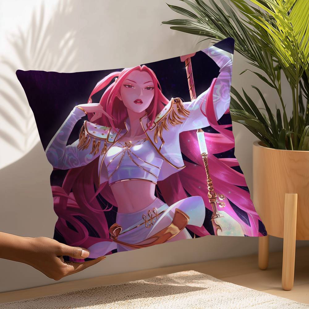 K-kpop D-Demon H-Hunters Pillow Case Plush Fabric Soft  Pillowcase Double Sided Print Cushion Cover Household Gifts