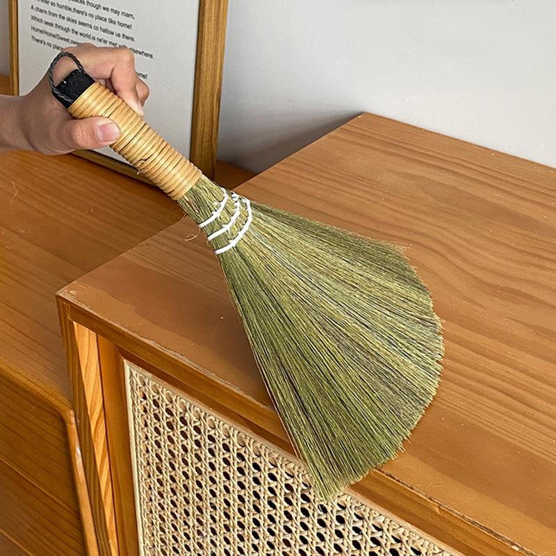 Kitchen Cleaning Broom Household Brooms Office Table Dust Brush Duster Straw Manual Miscanthus Tabletop Child Outdoor
