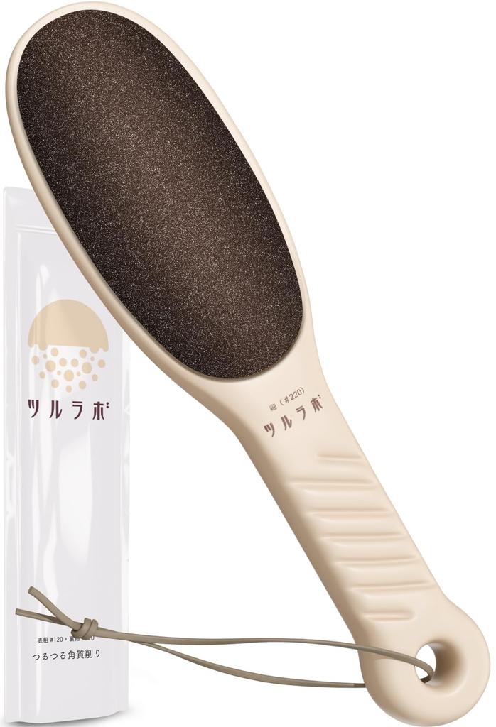 Professional Heel File with Coarse and Fine for Heel Callus Pumice and Tsuru Beige [Dermatologist-Inspired] Surfaces, Care, Care, Stone, File, Labo,