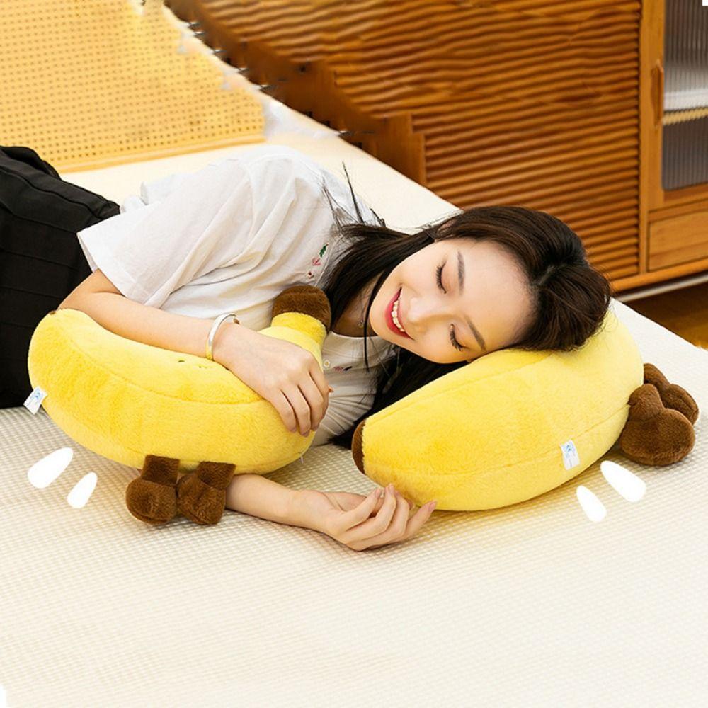 Long Leg Banana Plush Toys Yellow Cute Banana Dolls Fruit Banana Plush Pillow Sofa Pillow