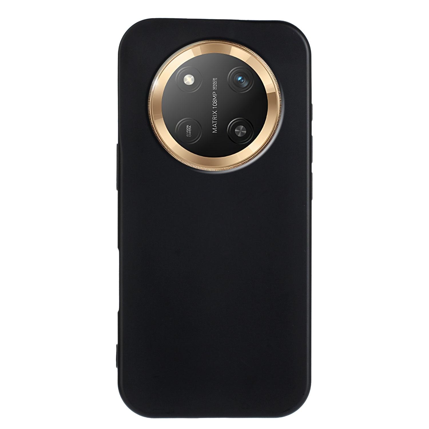 

For Honor X60 Pro 5G/Honor Magic7 Lite 5G/Honor X9c 5G TPU Case Soft Matte Anti-fingerprint Phone Back Cover Black