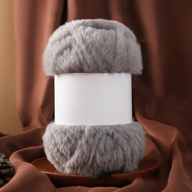 Wool Circle Solid Color Yarn Hand Woven Diy Scarf Hat Sweater Medium Thick Merino Wool Thread Soft And Comfortable Fluffy