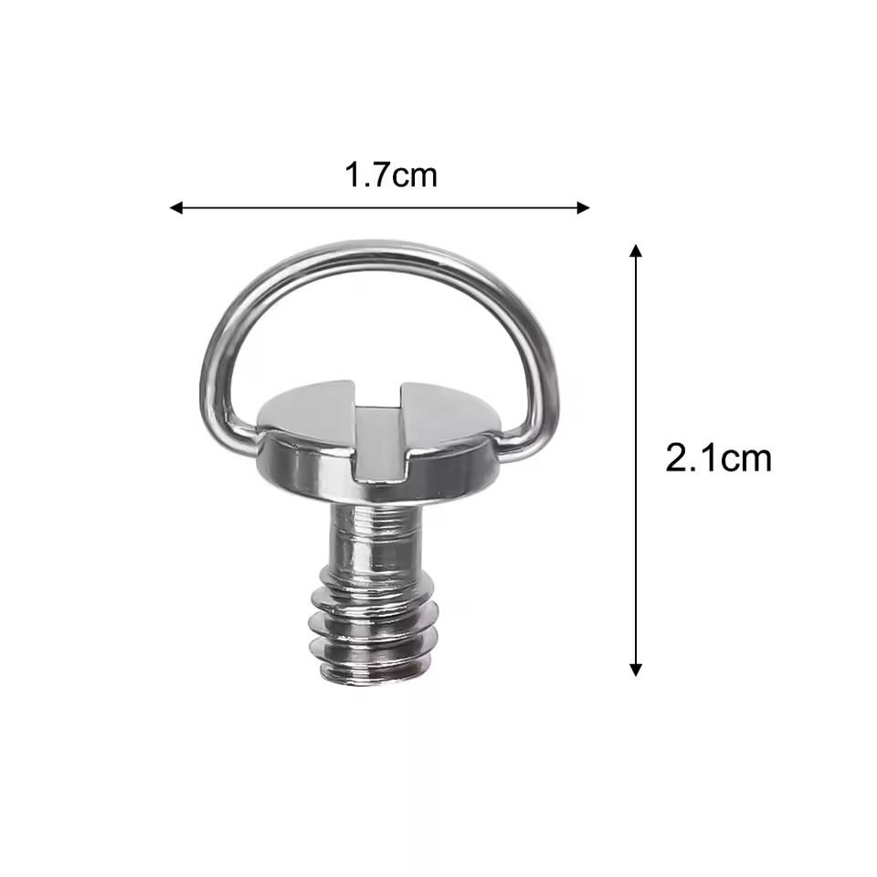 20/10/1PCS Stainless Steel 1/4" Tripod Screw Mounting Screw Adapter Quick Release Camera Screw for Camcorder Tripod Monopod