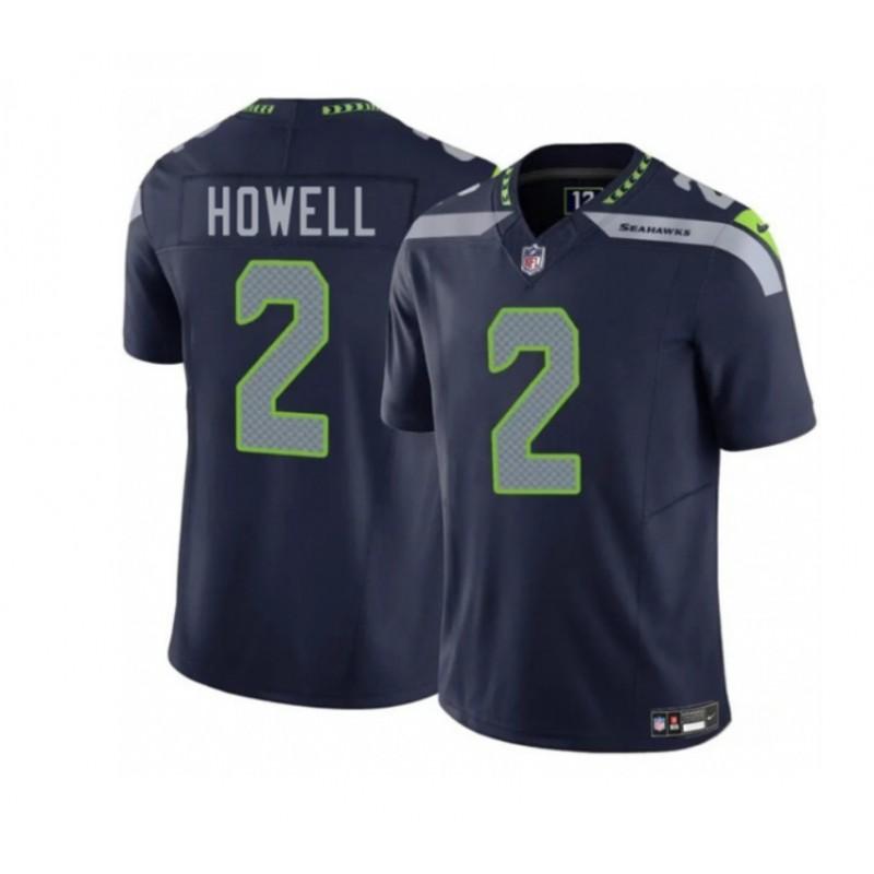 Mens Seattle Seahawks NFL Football Jersey Hoodie - Kupp 14 Darnold 2 Howell 10 Loose Fit Embroidered 2025