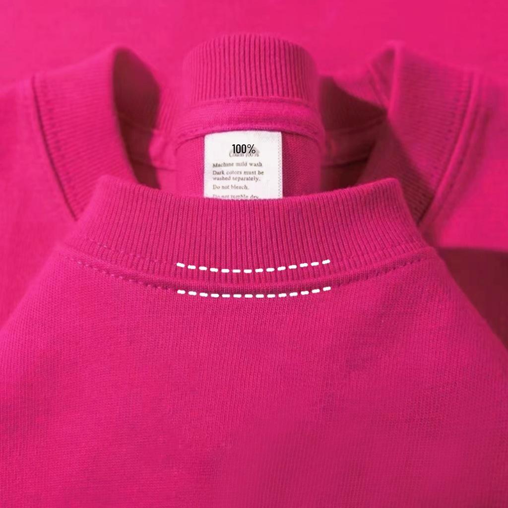 400g Unisex Heavyweight Pure Cotton Minimalist Crew Neck T-Shirt