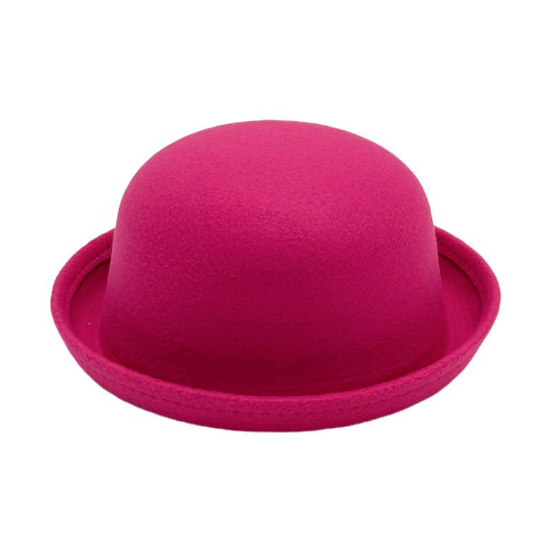

Top Cosplay Family Hat Kids Adults Wool Cashmere Cute Costume Prop Parent Cap Rose Red Child