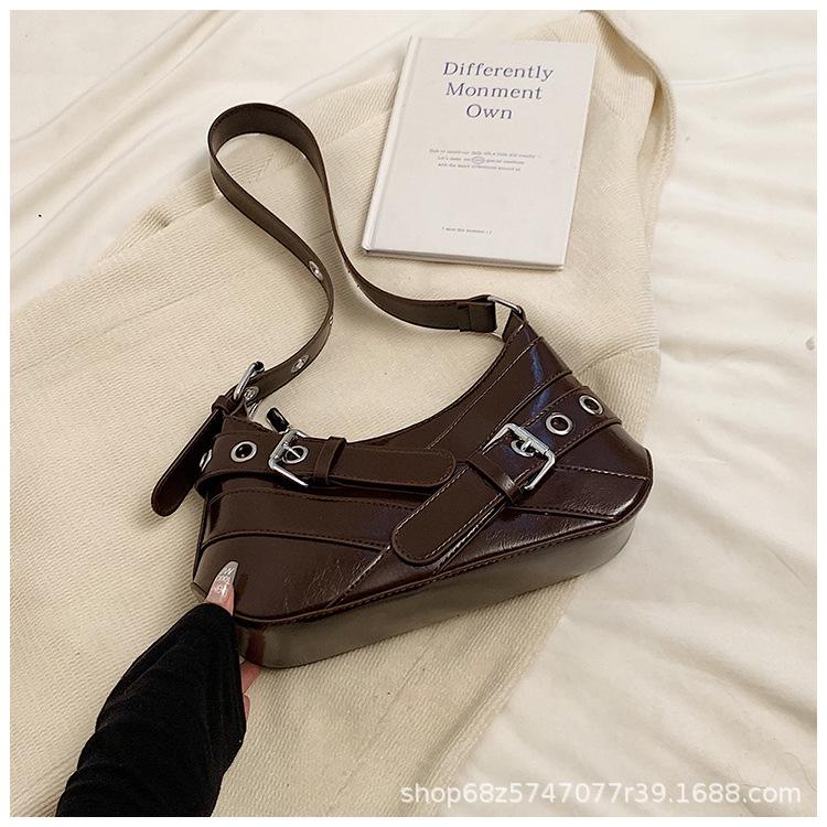 

Корейская версия ins простая сумка подмышку 2025 новая модная высококлассная сумка через плечо универсальный темпераментная сумка-мессенджер для поездок на работу