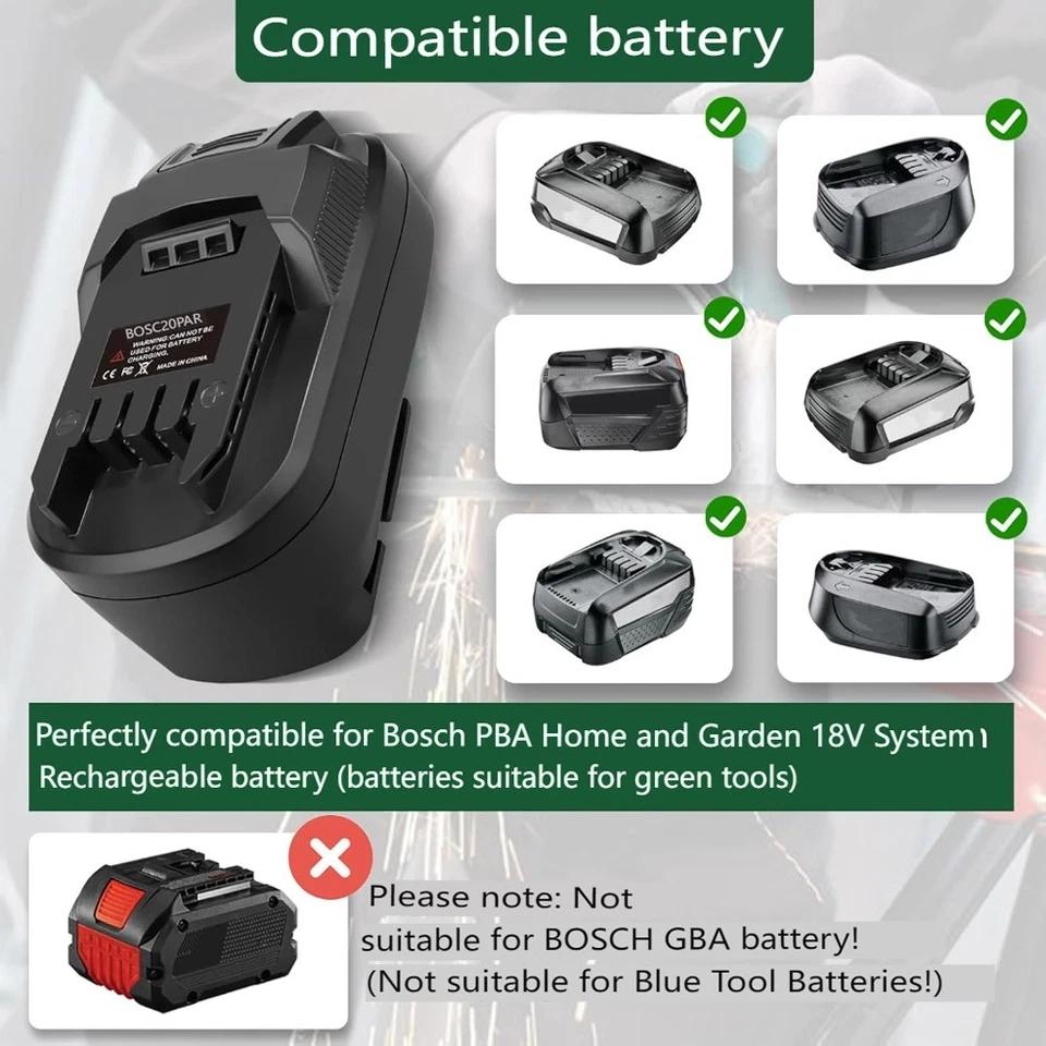 BOS20PAR Battery Converter Adapter for Parkson Tools for Bosch 18V Batteries Converting To for Parkson X20V Battery Power Tools
