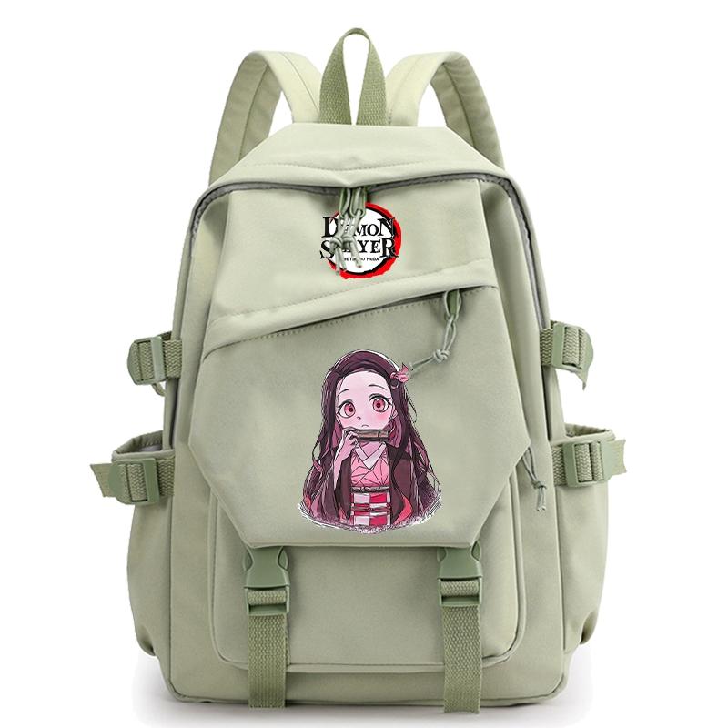 Anime Demon Slayer Ryggsekk Back To Schoolbag for Boy Girl Bookbag for Kid Gaver Menn Dame Reisebag Stor kapasitet ryggsekk