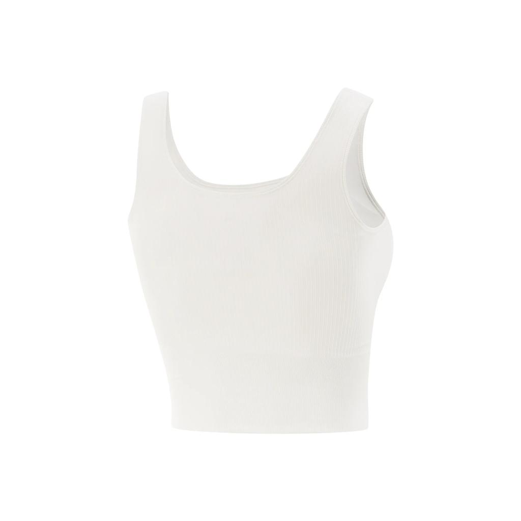 Li Ning Fitness Series Solid Color Soft Comfortable Breathable Versatile Sports Vest Women tops AUDV040-5