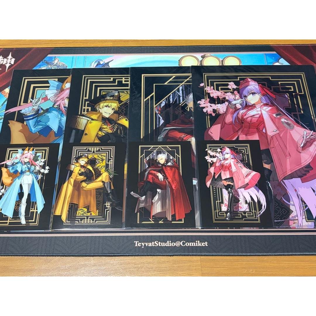 Wada Arco Exhibition A4 Clear File & Postcard 4 Piece Set