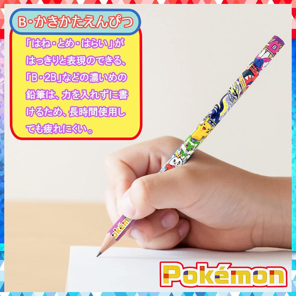 Showa Note Pokemon Writing Pencil 1 Red Pencil Pencil, B, (420729001)