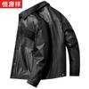 Hengyuanxiang Men's Genuine Cowhide Leather Jacket