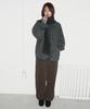 Julliapepe Curved Balloon Corduroy Pants (Brown)
