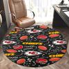 Kansas City Chiefs Touchdown Round Chair Mat - Sports Themed Office Carpet, Home