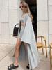New Women's 3 Piece Outfit Oversized Long Cardigan Cami Top & Mini Skirt Set Ins Style