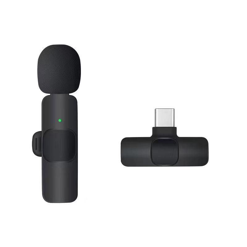 Wireless Lavalier Microphone K1K9: Noise-Reducing, Mini Universal Mic for Outdoor Video Recording
