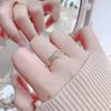 Luxurious Personalized Zirconia Open Ring for Women - Elegant Niche Design