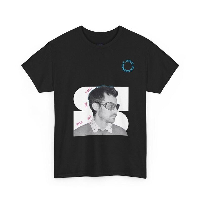 

2026 Harry Styles Kiss All The Time Disco Occasionally Women T Shirt HS Fan Art Tee Album Shirt Unofficial Merch Gift for Fans S