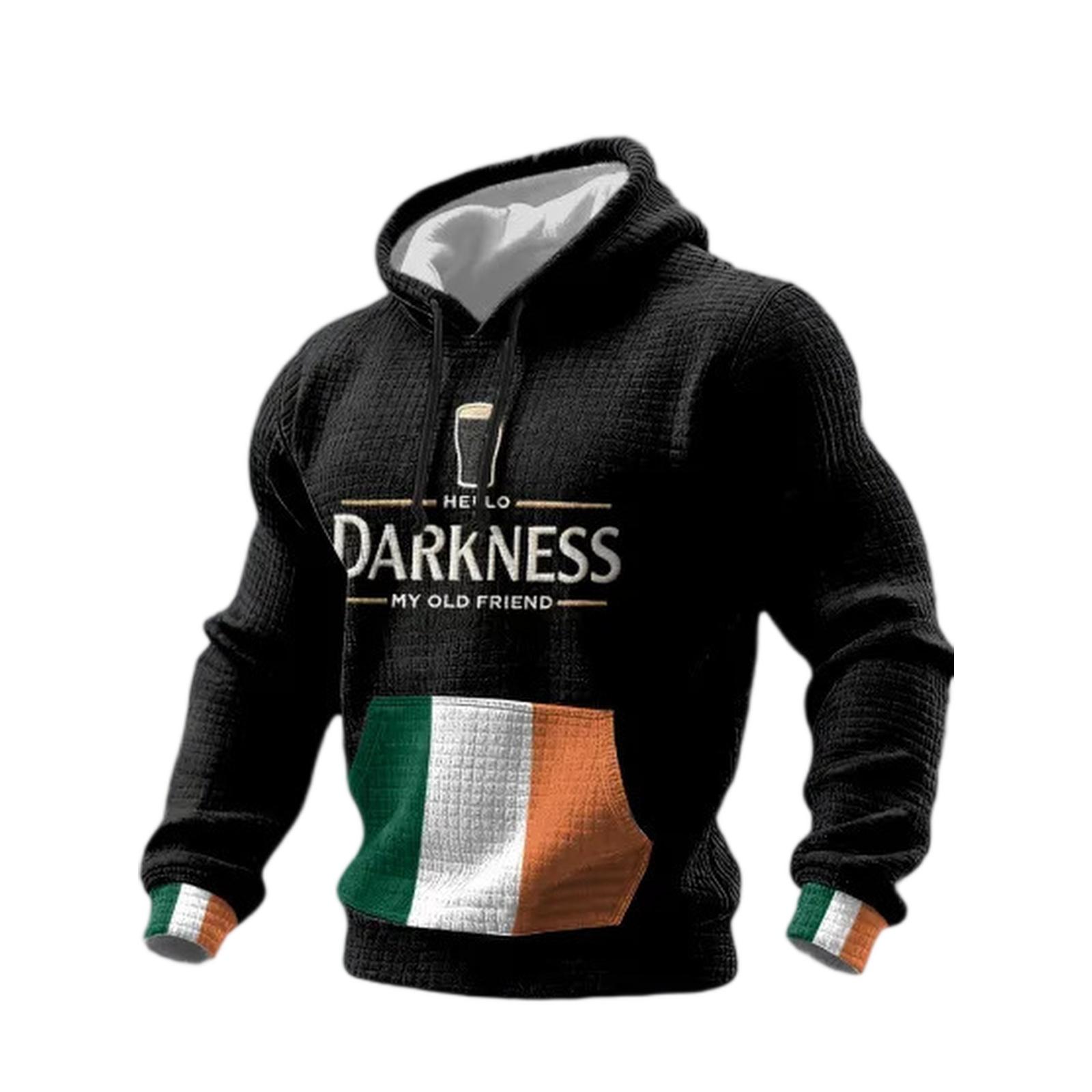 

Men s Long-Sleeve Casual Hooded Sweatshirt XXL чёрный