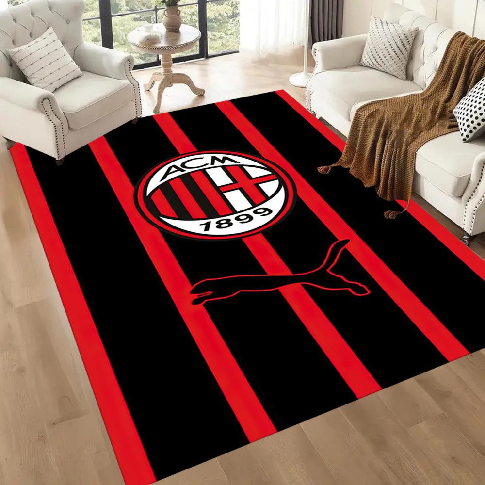 Tappeto Ac Milan Tappeto per Ufficio Adatto per Sala Giochi Studio Soggiorni Balcone Tappeto Antiscivolo Decora Uffici Migliore per Natale